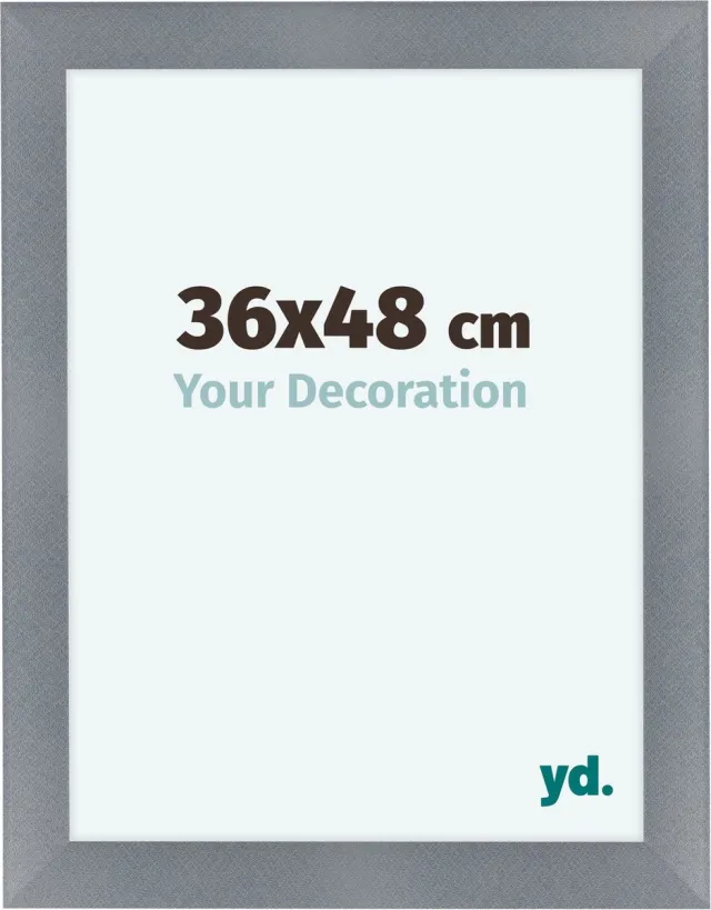 yd. Your Decoration - Fotolijst 36x48 cm - MDF - Aluminium Geborsteld - Como