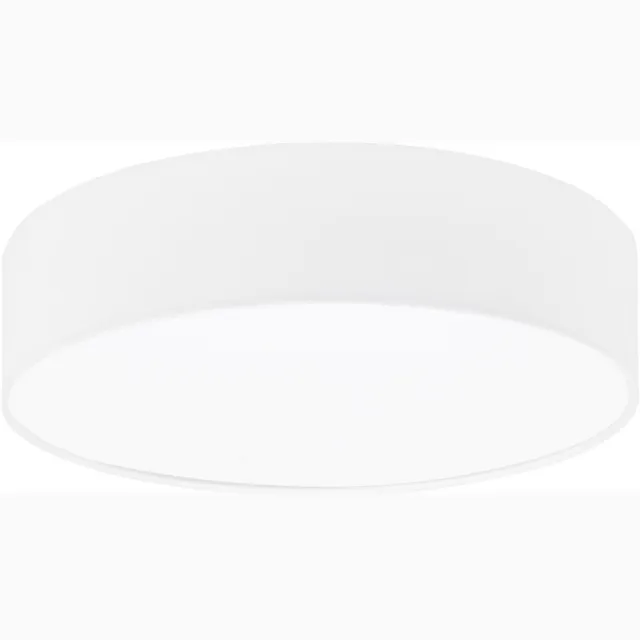EGLO Revilla 1 Plafondlamp - E27 - Staal|Textiel - Wit