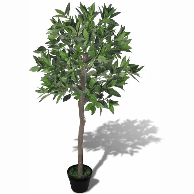vidaXL Kunst laurierboom met pot 120 cm Groen