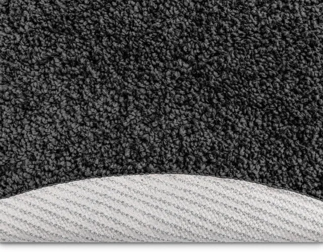 vidaXL Antislip - Shaggy - Tapijt - Donkergrijs - 90 - x - 90 - cm - PP