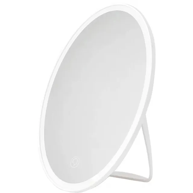 Avide Make-Up Spiegel met LED Verlichting - 5W - Oplaadbaar - 50 lumen - 23.8cm - Dimbaar - Koel Wit
