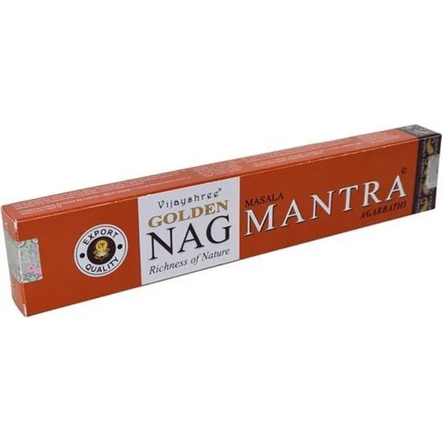 Vijayshree Golden Nag Wierook - Mantra - 15 Gram Bruin
