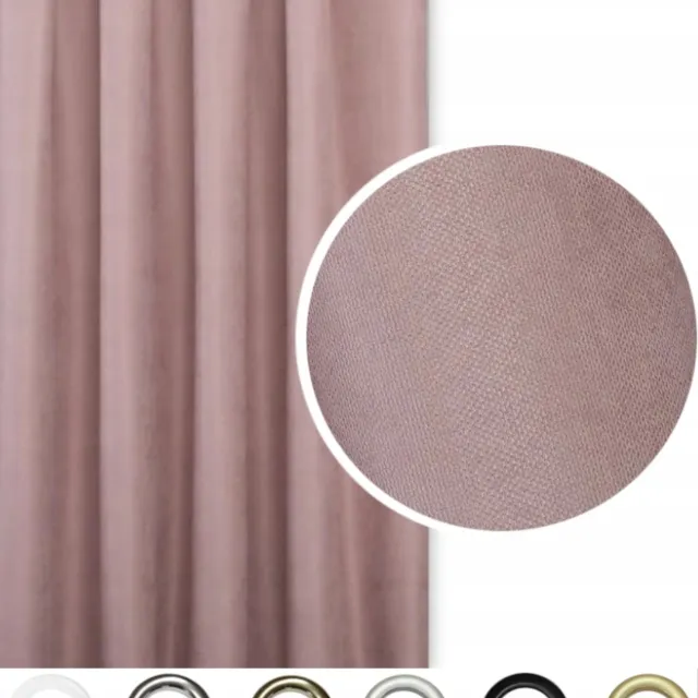 PRESTIQUA Verduisterende Gordijn Roze 290x400 cm - Zachte Velours Stof
