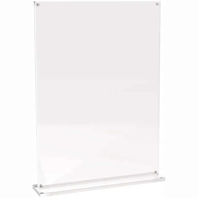 Maul Tafelstandaard MAULvision acryl A4 22.8 x 4.7 x 31.8 cm transparant transparant|zilver