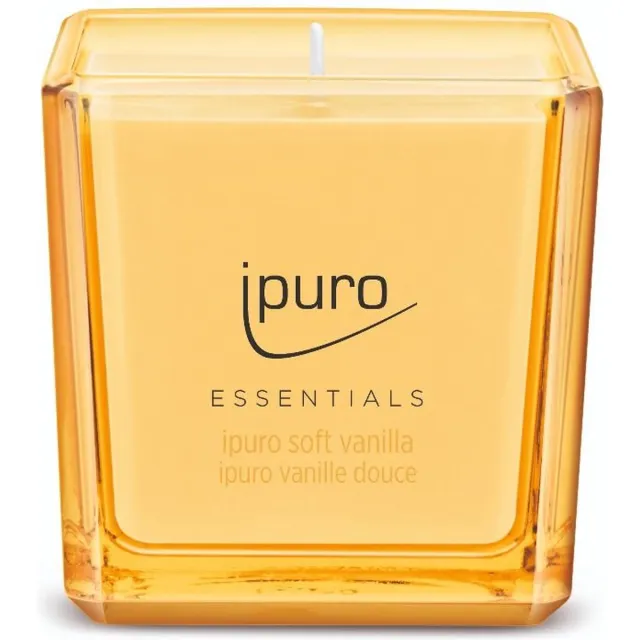 Ipuro Geurkaars Soft Vanilla 125gr. geel + wit