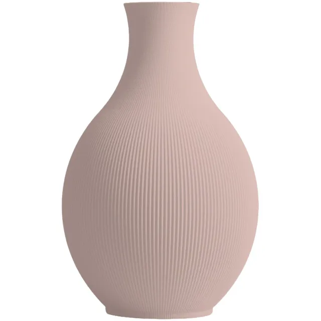Layvo LYRIC Vaas - Bloesem - D16 x H25 cm - droogbloemen vaas - gerecycled plastic