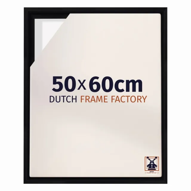 Dutch Frame Factory Baklijst 50x60 cm - Zwart Mat - Geschikt voor Canvasdoek - MDF Baklijst Lausanne