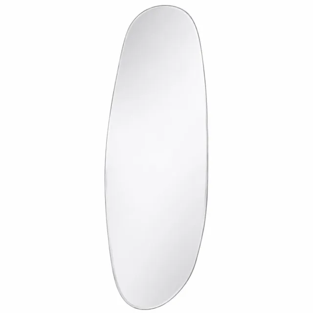 Fameilleur spiegel 150x50cm organic Mirra - glazen organische wandspiegel, voor hal, woonkamer, slaapkamer en badkamer, woondecoratie voor modern interieur, mooi als cadeau
