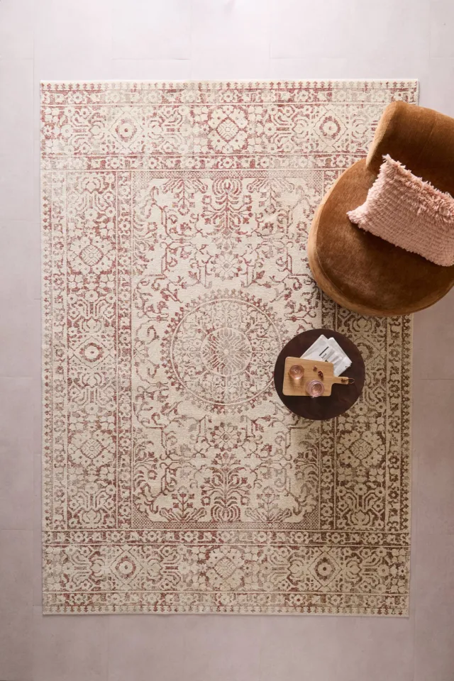 NOUS Living vintage vloerkleed terra crème, foto 2