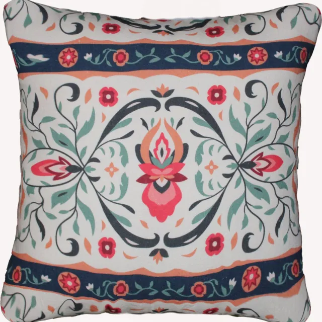 Urbane Hide Kussens woonkamer | kussenhoes 45x45cm | kussensloop | sierkussens | cushion cover | katoen | Cotton Canvas digital print wit