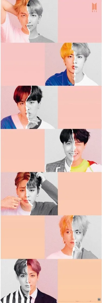 Posters.nl BTS Selfie Poster 53x158cm Multi color