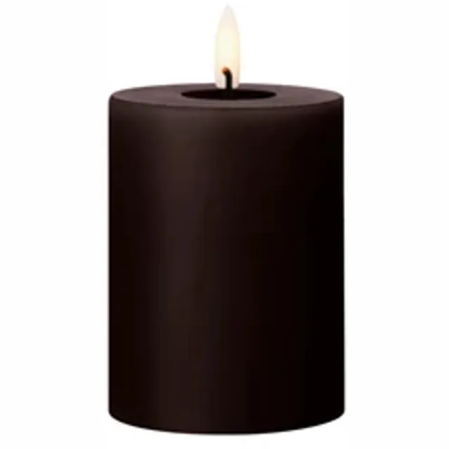 Ester & Erik Led Pillar kaars H10cm espresso Bruin