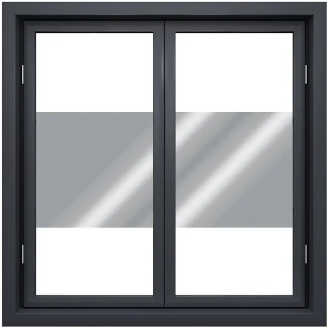 Wicotex Raamfolie zonwerend- 45cm transp/zilver transparant