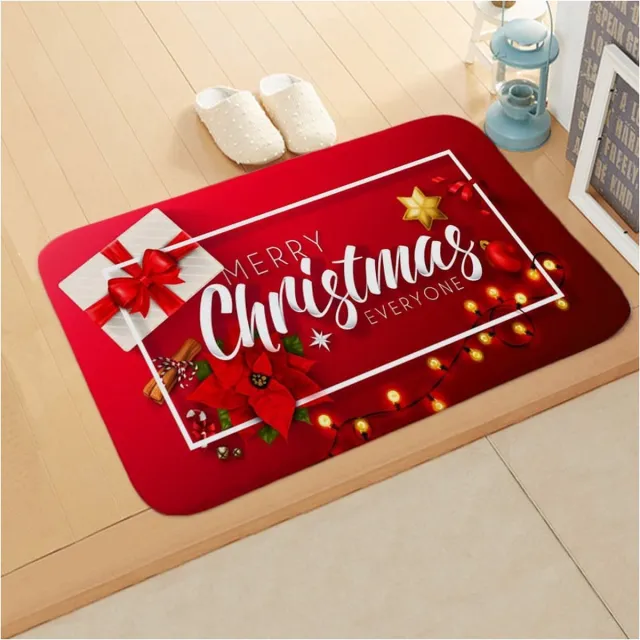SUNMOOL Kerstmat - Kerst vloerkleed - Christmas vloerkleed - Antislip - 60 x 90cm - Rood