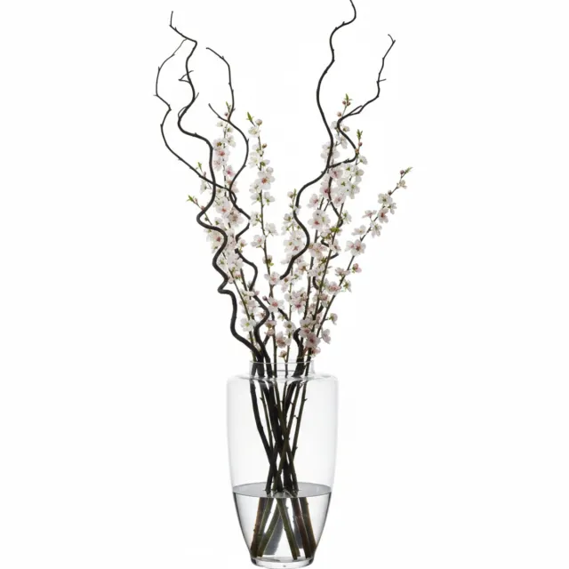 Hakbijl Glass Bloemenvaas de luxe - transparant - glas - H60 x D35 cm - Bloemen / boeketten / siertakken - 15 liter