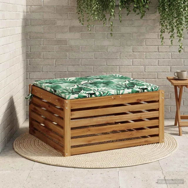 vidaXL Zitkussens SOEST 100% Polyester Bladpatroon 70 x 70 x 3 cm Groen