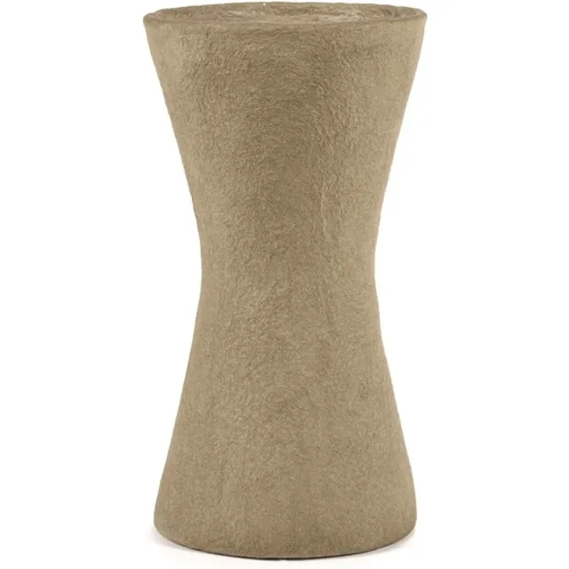 Serax Marie Michielssen White Earth papier maché vaas L D26cm H47cm bruin