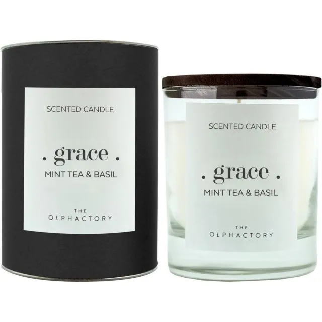 The Olphactory Luxe Geurkaars #grace - zoete muntthee en basilicum