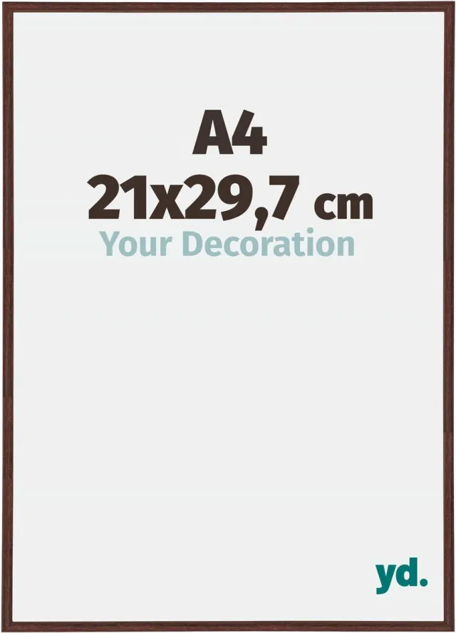 yd. Your Decoration - Fotolijst A4 21x 29,7 cm - Kunststof - Bruin - Annecy
