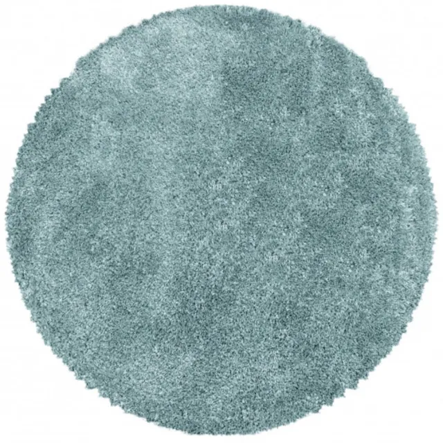 TapisTrend Harig tapijt Effen, pluizig vloerkleed met een lange pool van 30 mm, zacht en zacht voor de woonkamer en slaapkamer Blauw