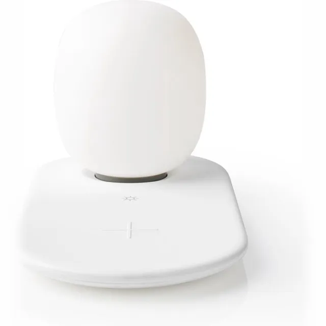 Nedis LTLQ10W1WT Led-nachtlamp Met Touch-bediening Draadloze Qi-lader Voor Smartphone 10 W Wit