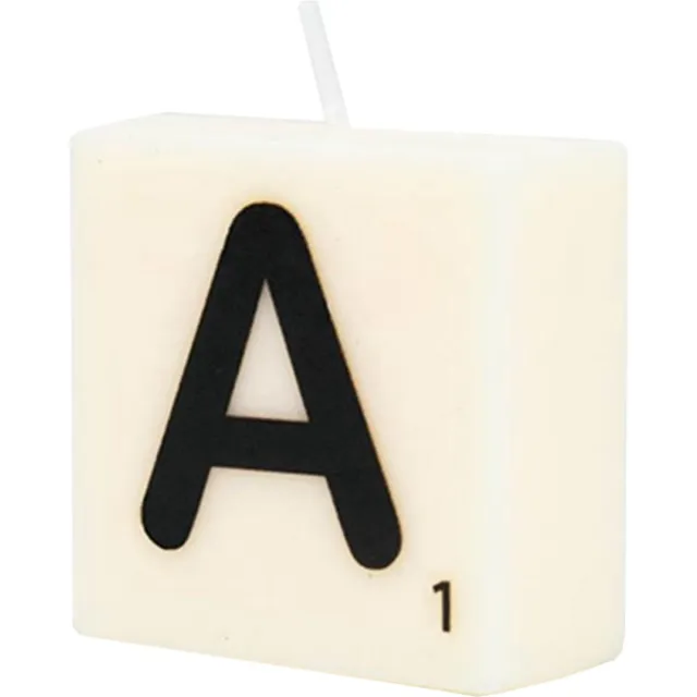 Paper dreams Letter Kaarsje - A Zwart wit