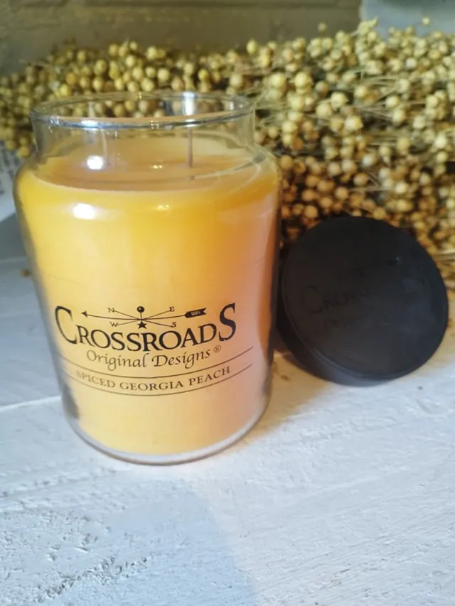crossroads spiced georgia peach jar geel