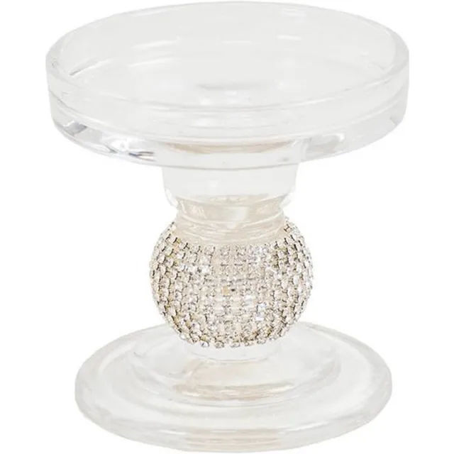 Housevitamin Kaarsenhouder 'Mea' (Zilver, 8.5cm)