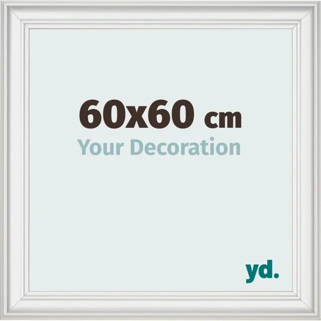 yd. Your Decoration - Fotolijst 60x60 cm - MDF - Wit Geveegd - Lazio