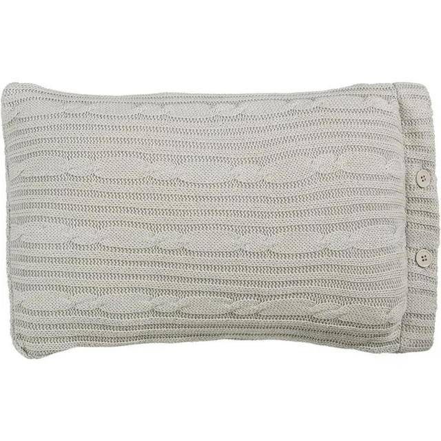 Riviera Maison RM Winter Knit cushion Grey 30x50 Grijs