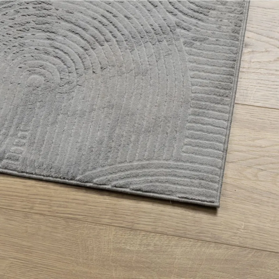 vidaXL Vloerkleed IZA laagpolig Scandinavisch 200x280 cm grijs, foto 4