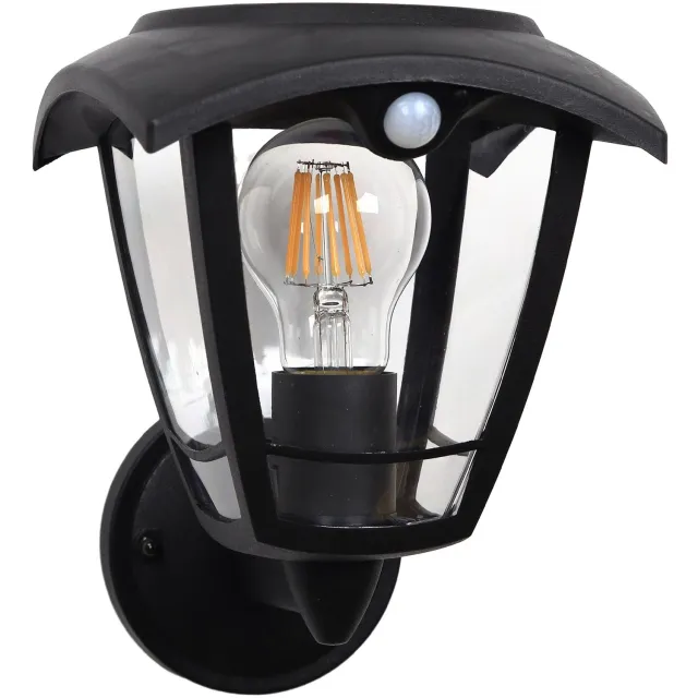Lumisky Solar wandlamp met sensor H22CM LUMAX Noir