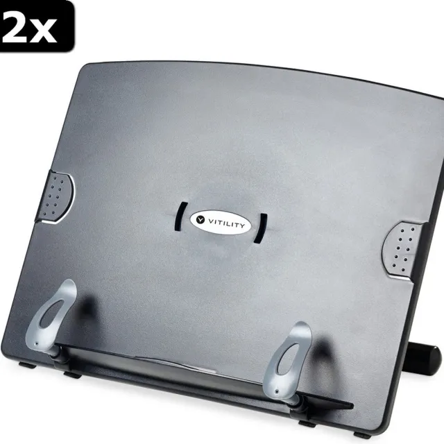 Vitility 2x Vitility VIT-70410260 Boekenstandaard zwart