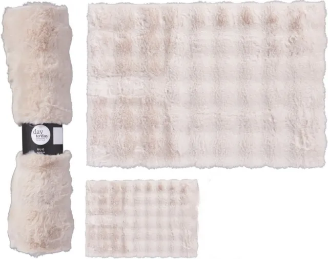 Home & Styling Vloerkleed Faux Fur - 90x60cm - Wit