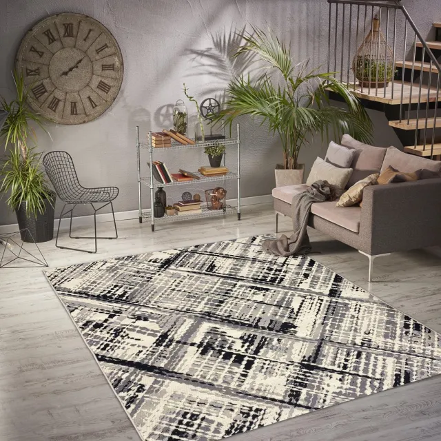 Aledin Carpets Tuintapijt - 160x230 CM - Buitentapijt - Laagpolig - Vloerkleed grijs