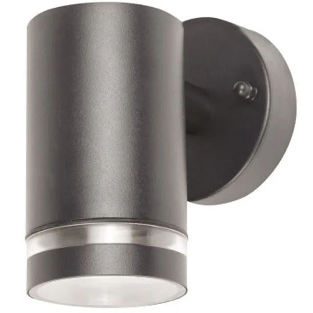 Integral wandlamp Antraciet IP65 voor 1x GU10 LED lamp (niet inbegrepen) Buitenlamp | GU10 | Max 1x 5W exclusief