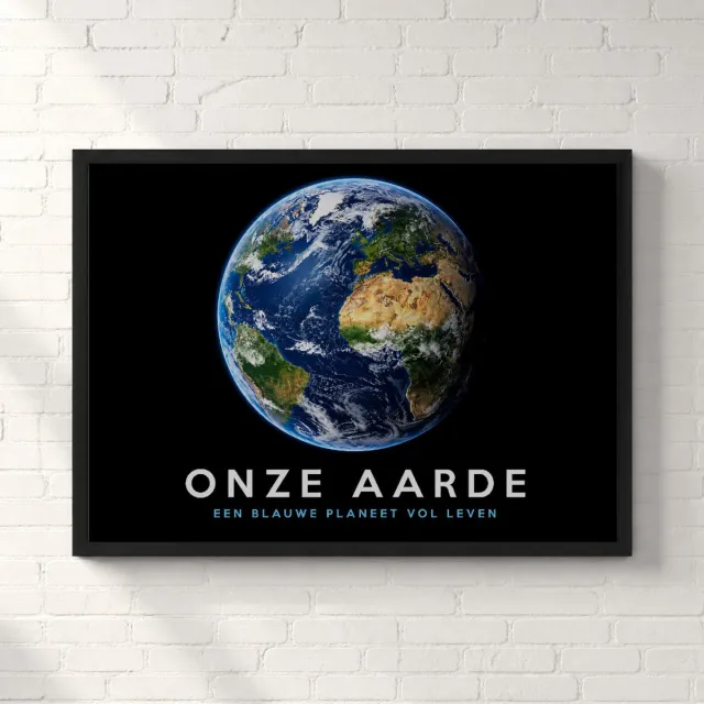 Kleurmedia Onze Aarde Poster - Nederlandstalig - A2 61 × 43,2 cm - Ruimte en Planeten Meerkleurig