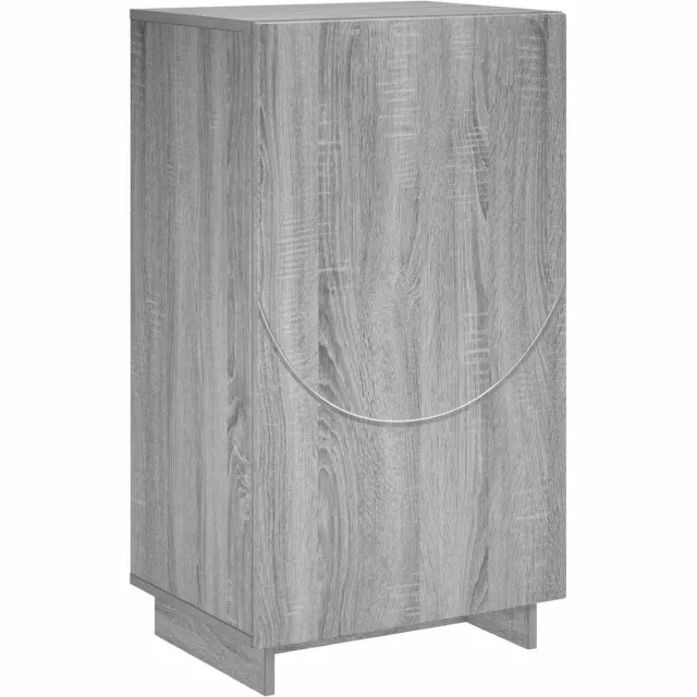 vidaXL Schoenenkast - 48 - x - 38 - x - 87,5 - cm - Bewerkt - hout - Grijs - Sonoma Grijs Sonoma