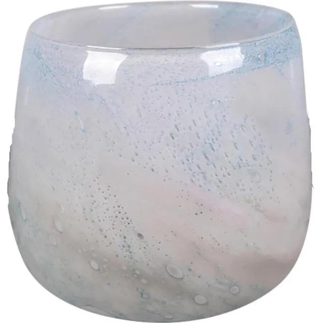 Rasteli Vaas - glas - blauw - D26 x H23 cm