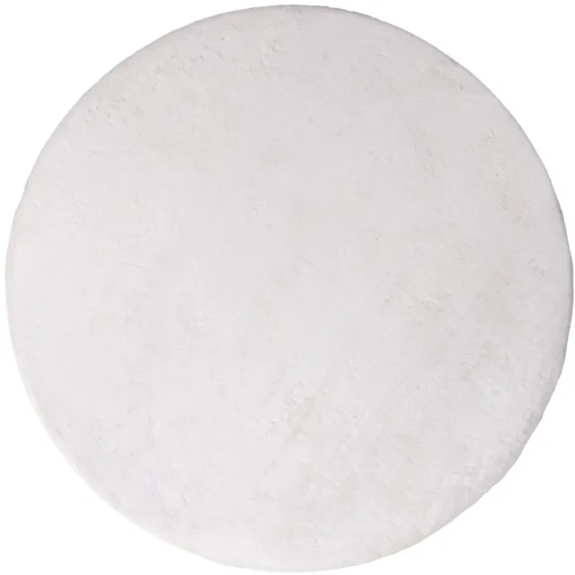 Milton & Oldbrook Fluffy Vloerkleed Ø 160 cm Pavia Wit