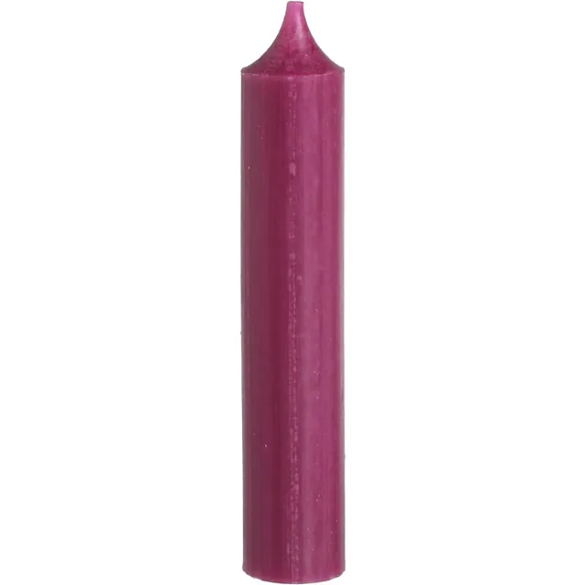 Viana Kaarsen met korte stok waskaarsen in Berry 21×110mm 6 st, 6 Stück Rood