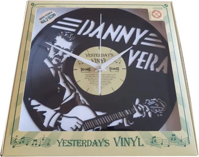Yesterdays Vinyl Vinyl Klok Danny Vera - Gemaakt Van Een Gerecyclede Plaat Bennies Fifties Exclusive Zwart