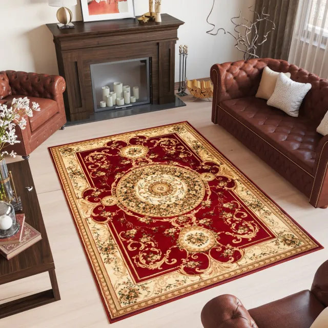 Tapiso Yesemek Vloerkleed Rood Oriental Tapijt Maat- 150x295 Beige Rood