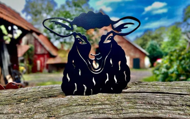 Art Biz Kiekeboe Schaap/ Sheep Joschi, 141647, Zwart, 23,7x24,4x0,2cm Oranje