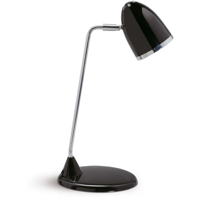 Maul MAULstarlet Bureaulamp - Metaal - Zwart - E27 Fitting - Kantelbare Lampkop - Tafellamp - Stevige Voet