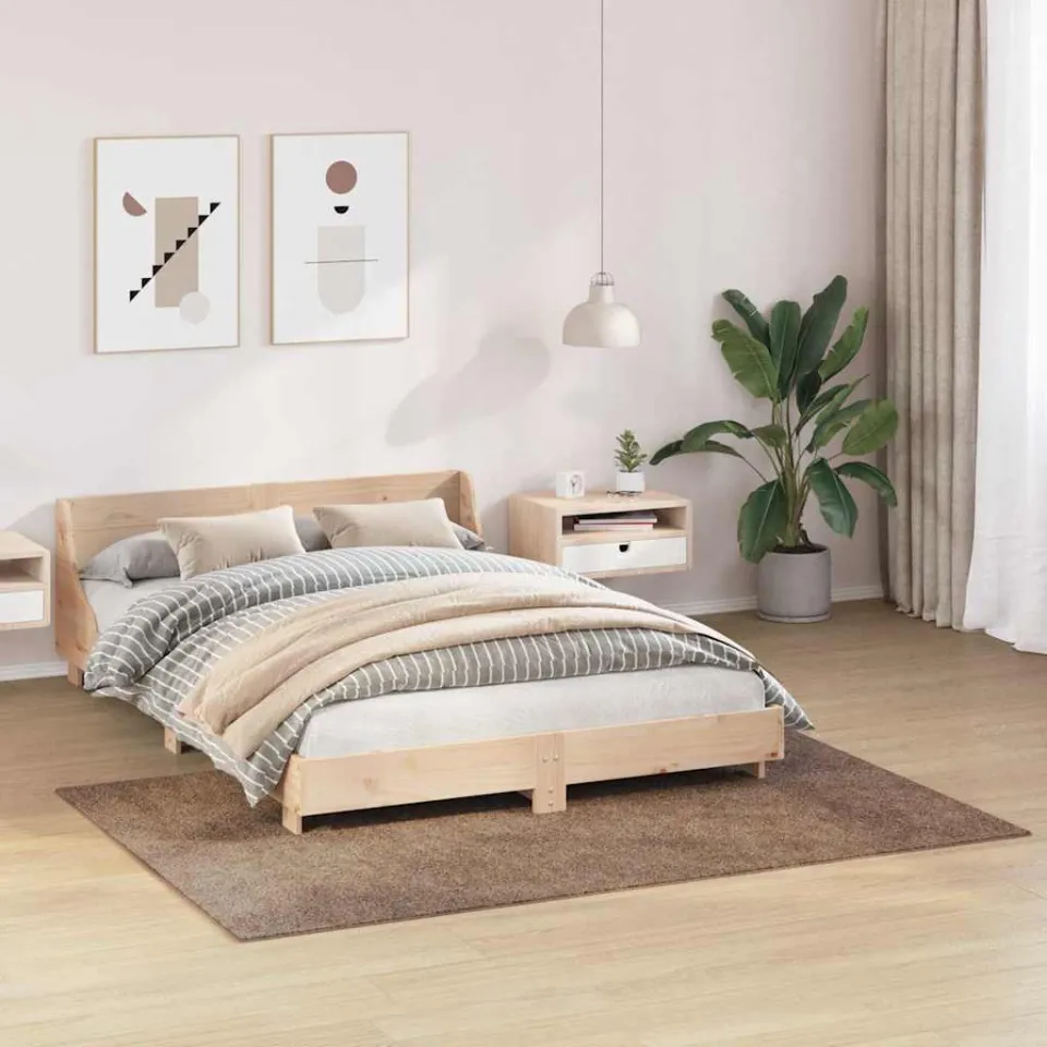 vidaXL Antislip Shaggy Tapijt Bruin 140 x 200 cm PP, foto 3