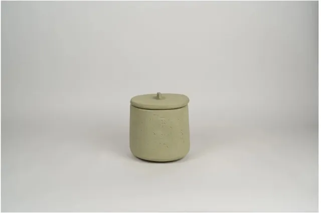Mon Dada Corse medium outdoor kaars met deksel olive - neutraal Grijs