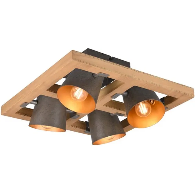 Trio BELL - Plafondlamp - Nikkel antiek - excl. 4x E14 4 W - Plafondbevestiging