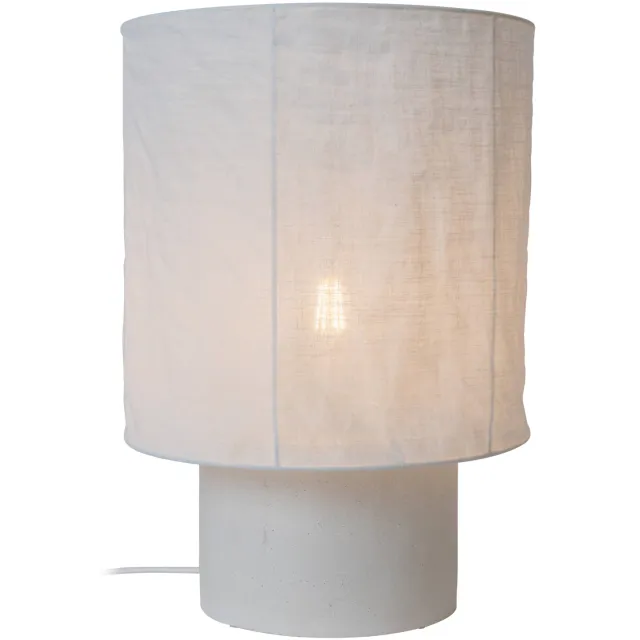 Lucide TISSAJA - Tafellamp - Ø 30 cm - 1xE27 - Wit | Essential
