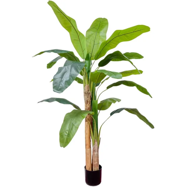 PrettyPlants Bananen Kunstplant 180 cm | Bananen Kunstboom | Kunstplanten voor Binnen | Musa Kunstplant | Kunst Bananenboom | Nep Bananenplant kunstbananenplantb